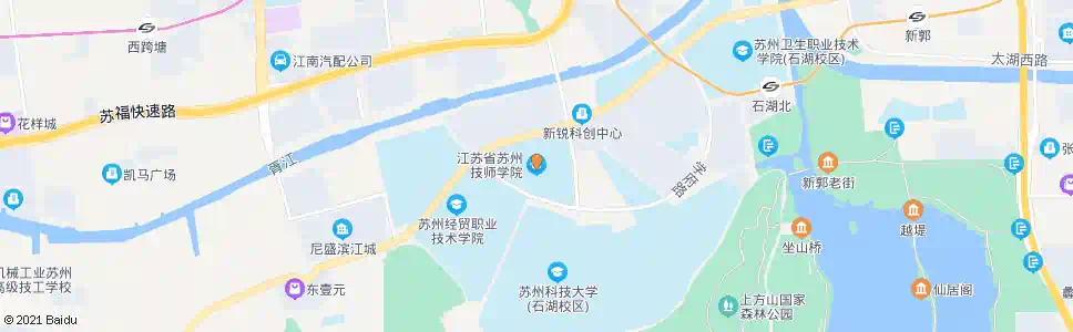 苏州苏州技师学院_公交站地图_苏州公交_妙搜公交查询2025