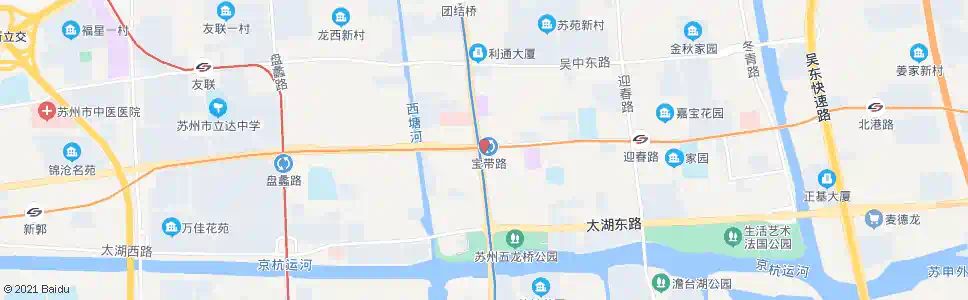 苏州宝带路站_公交站地图_苏州公交_妙搜公交查询2025