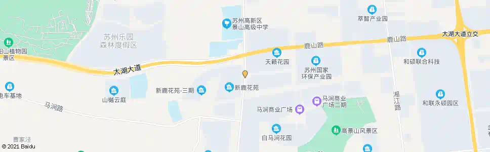 苏州新鹿花苑东_公交站地图_苏州公交_妙搜公交查询2025