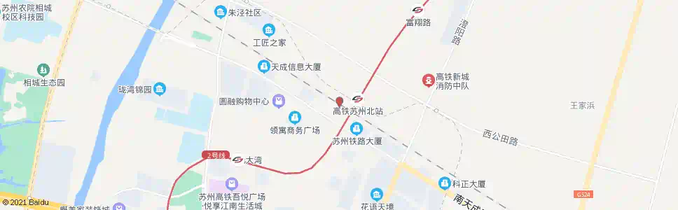 苏州汽车北站东_公交站地图_苏州公交_妙搜公交查询2025