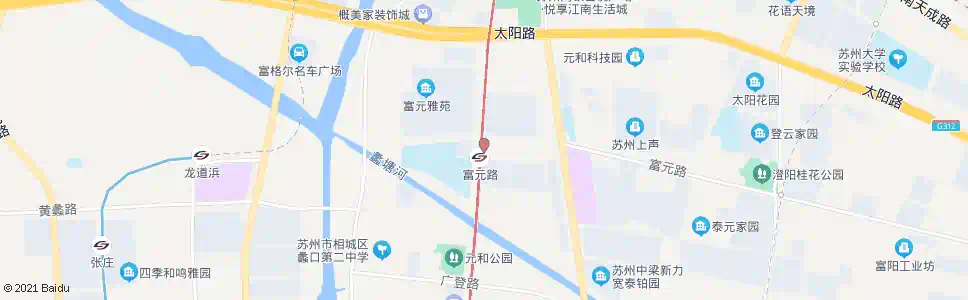 苏州采莲路富元路南2_公交站地图_苏州公交_妙搜公交查询2025