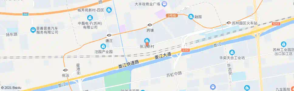 苏州张泾新村二区_公交站地图_苏州公交_妙搜公交查询2025