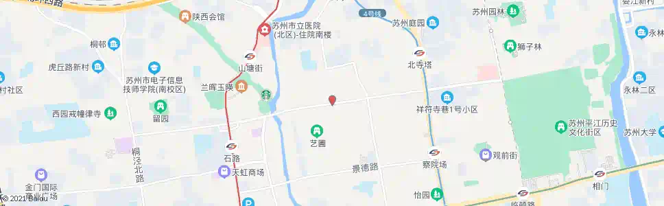 苏州聚鑫苑汤家巷_公交站地图_苏州公交_妙搜公交查询2025