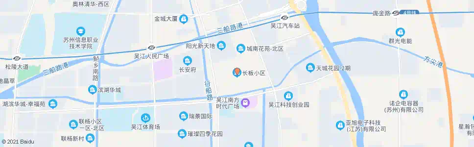 苏州长板小区_公交站地图_苏州公交_妙搜公交查询2025