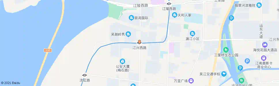 苏州江兴西路站_公交站地图_苏州公交_妙搜公交查询2025