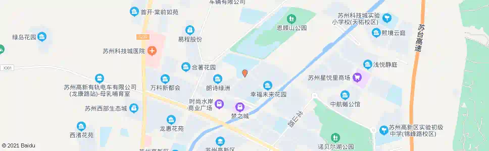 苏州高新区实验初中科技城校区东_公交站地图_苏州公交_妙搜公交查询2025
