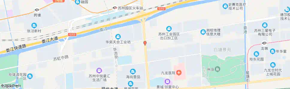 苏州星湖立交南_公交站地图_苏州公交_妙搜公交查询2025