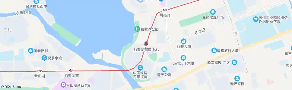 苏州独墅湖邻里中心站_公交站地图_苏州公交_妙搜公交查询2025
