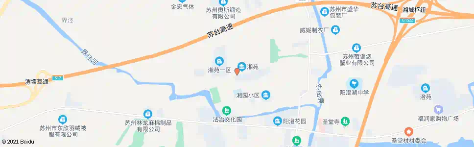 苏州湘苑小区_公交站地图_苏州公交_妙搜公交查询2025