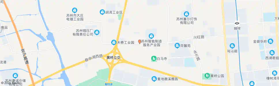 苏州旺盛路占上路东_公交站地图_苏州公交_妙搜公交查询2025