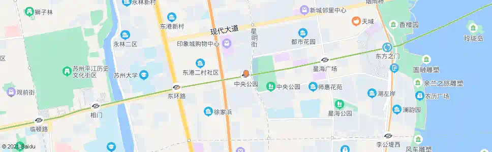 苏州中央公园城_公交站地图_苏州公交_妙搜公交查询2025