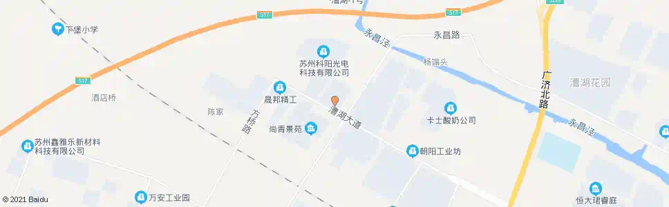 苏州漕湖青年公寓_公交站地图_苏州公交_妙搜公交查询2025