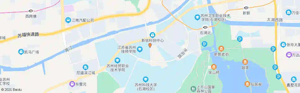 苏州苏州技师学院东(市公共实训基地)_公交站地图_苏州公交_妙搜公交查询2025