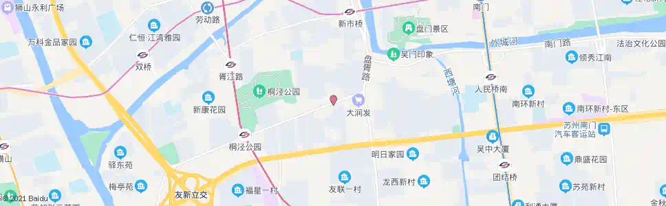 苏州解放新村(姑苏区行政服务中心)_公交站地图_苏州公交_妙搜公交查询2025