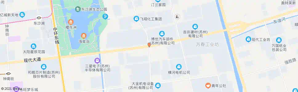 苏州现代大道长阳街_公交站地图_苏州公交_妙搜公交查询2025