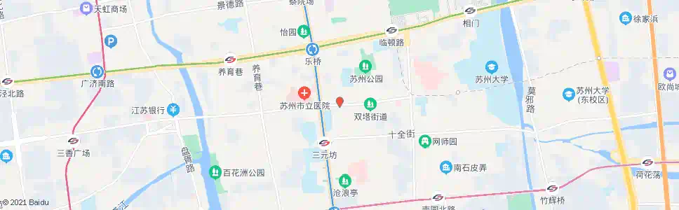 苏州饮马桥东_公交站地图_苏州公交_妙搜公交查询2025