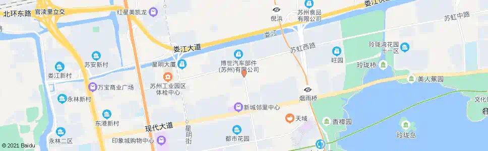 苏州星海街苏虹西路_公交站地图_苏州公交_妙搜公交查询2025