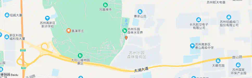 苏州森林水世界南(招呼站)_公交站地图_苏州公交_妙搜公交查询2025