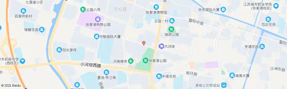 苏州张家港公园北门_公交站地图_苏州公交_妙搜公交查询2025