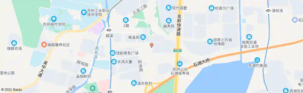 苏州溪秀路苏街南_公交站地图_苏州公交_妙搜公交查询2025
