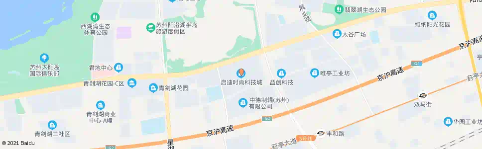 苏州启迪时尚科技城_公交站地图_苏州公交_妙搜公交查询2025