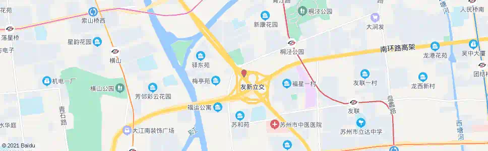 苏州友新立交桥_公交站地图_苏州公交_妙搜公交查询2025
