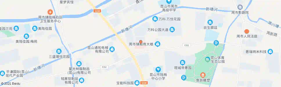苏州昆山市康复医院(周市人民法院)_公交站地图_苏州公交_妙搜公交查询2025