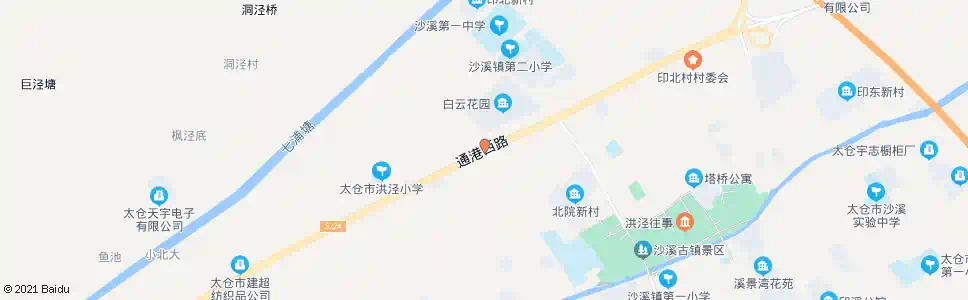 苏州沙洪桥_公交站地图_苏州公交_妙搜公交查询2025