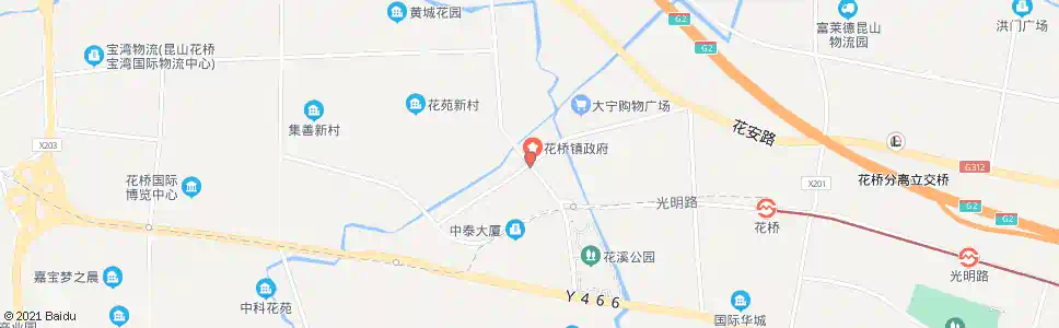 苏州花园路花溪路_公交站地图_苏州公交_妙搜公交查询2025