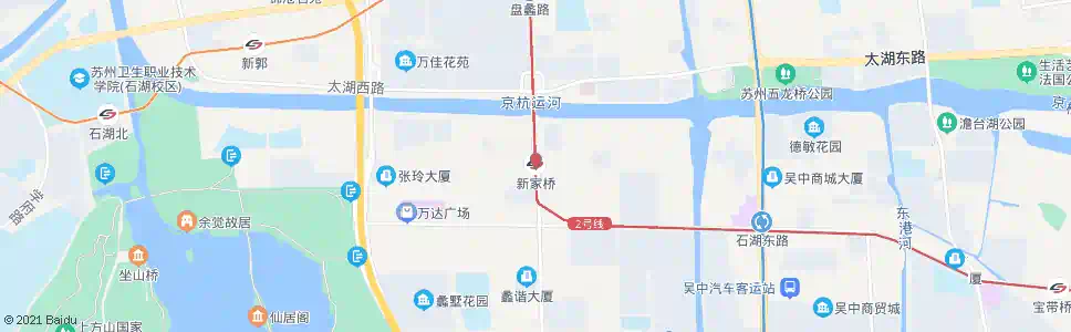 苏州新家桥_公交站地图_苏州公交_妙搜公交查询2025