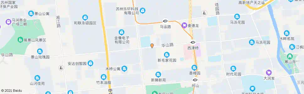 苏州新区二中_公交站地图_苏州公交_妙搜公交查询2025