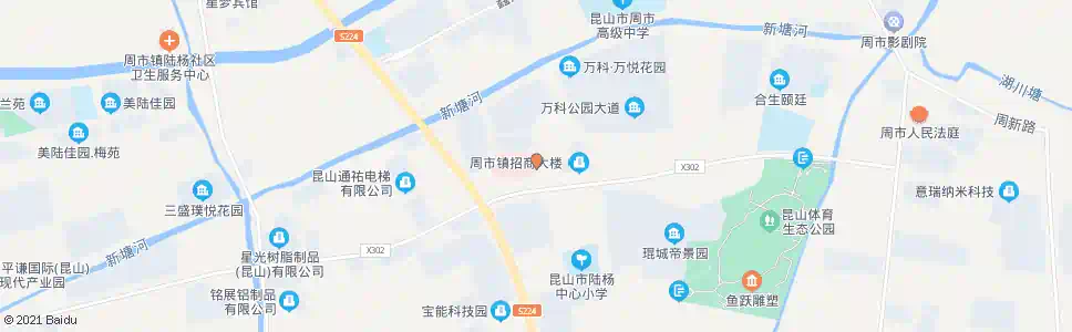 苏州昆山市康复医院(周市人民医院)_公交站地图_苏州公交_妙搜公交查询2025