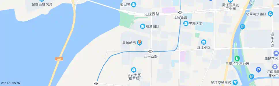 苏州吴越嶺秀_公交站地图_苏州公交_妙搜公交查询2025