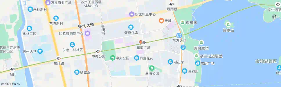 苏州星海生活广场_公交站地图_苏州公交_妙搜公交查询2025