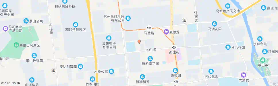 苏州实验小学华山路_公交站地图_苏州公交_妙搜公交查询2025