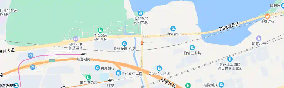 苏州阳澄湖大道东_公交站地图_苏州公交_妙搜公交查询2025