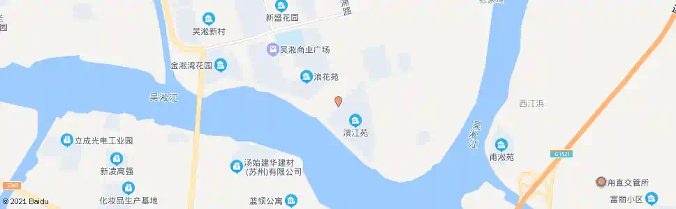 苏州滨江苑_公交站地图_苏州公交_妙搜公交查询2025