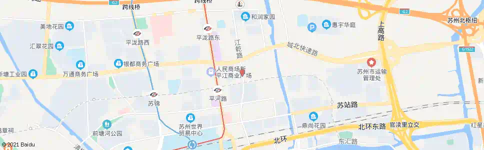 苏州江乾路平河路北_公交站地图_苏州公交_妙搜公交查询2025