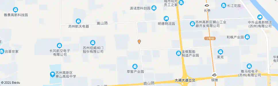 苏州湘江路泰山路北_公交站地图_苏州公交_妙搜公交查询2025