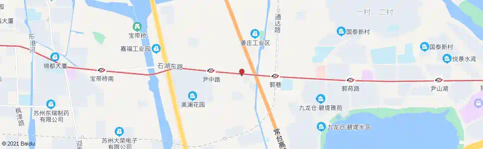 苏州尹中路东_公交站地图_苏州公交_妙搜公交查询2025