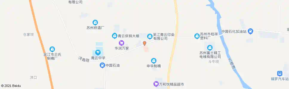 苏州青云卫生院_公交站地图_苏州公交_妙搜公交查询2025