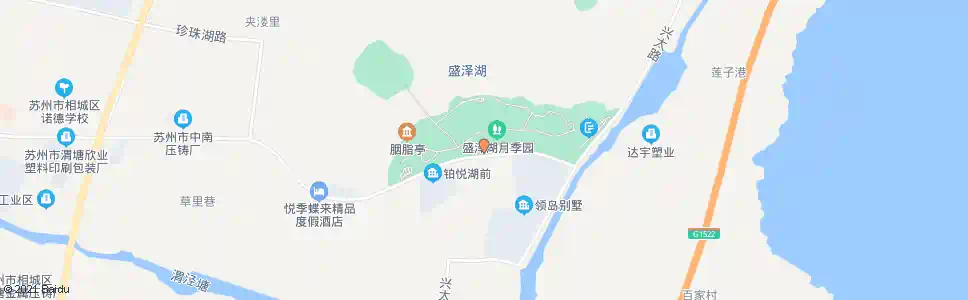 苏州盛泽湖月季公园停车场_公交站地图_苏州公交_妙搜公交查询2025