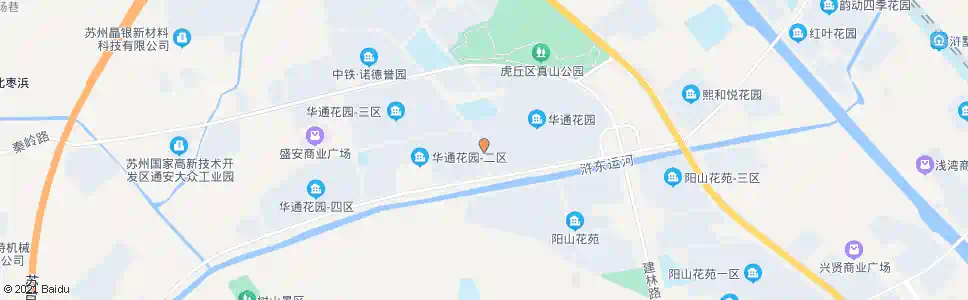 苏州华通花园一区西_公交站地图_苏州公交_妙搜公交查询2025