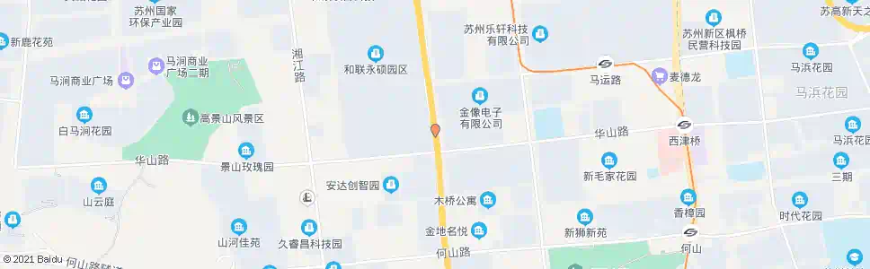 苏州金枫路华山路北_公交站地图_苏州公交_妙搜公交查询2025