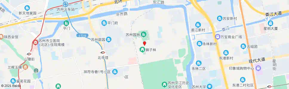 苏州拙政园换乘中心_公交站地图_苏州公交_妙搜公交查询2025