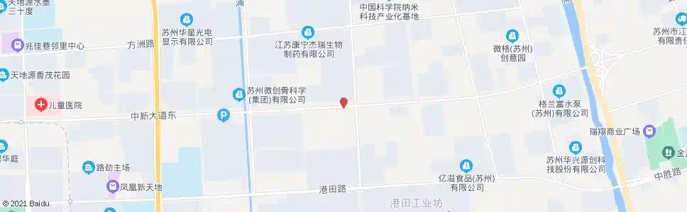 苏州中新大道东长阳街_公交站地图_苏州公交_妙搜公交查询2025