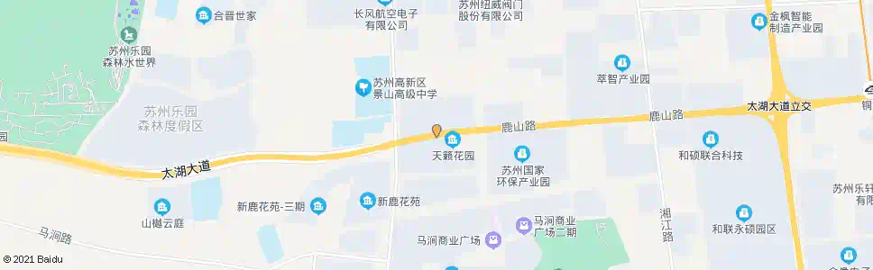 苏州鹿山路建林路东_公交站地图_苏州公交_妙搜公交查询2025
