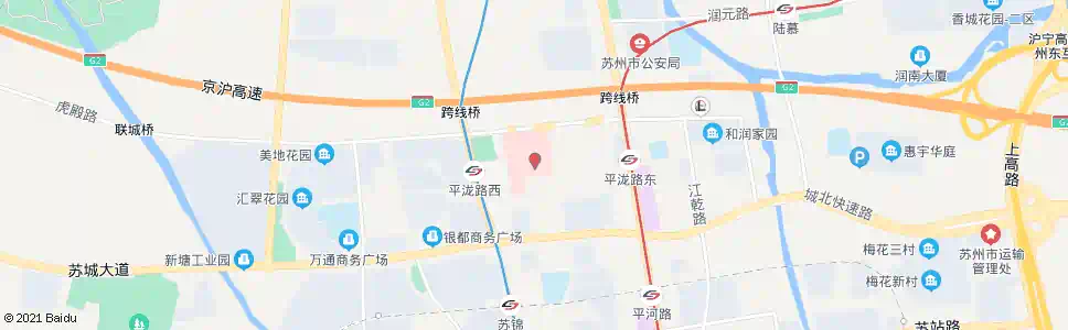 苏州仲雅苑东(附一院平江院区西)_公交站地图_苏州公交_妙搜公交查询2025