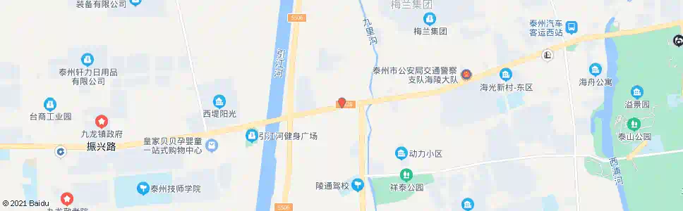 泰州海陵大桥东_公交站地图_泰州公交_妙搜公交查询2025