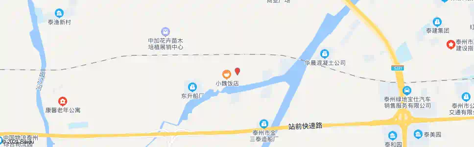 泰州苏中农贸市场西_公交站地图_泰州公交_妙搜公交查询2025